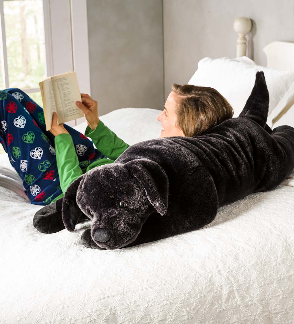 Stuffed black lab store dogs