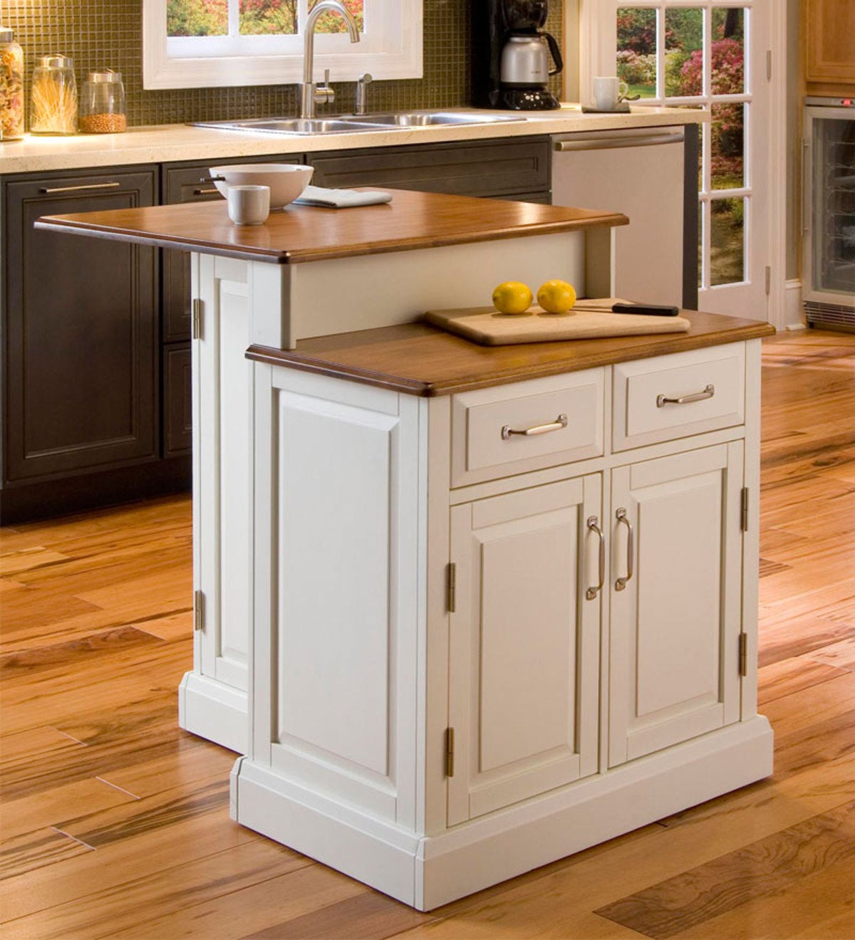 Two tier kitchen islands