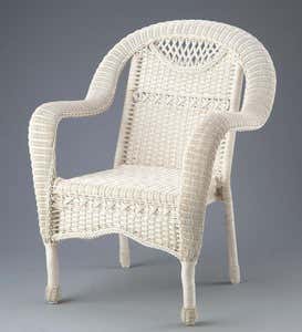 Prospect Hill Outdoor Resin Wicker Chair - Antique White