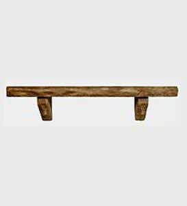 60”Cast Perfection Stone Mantel Shelf - Brown