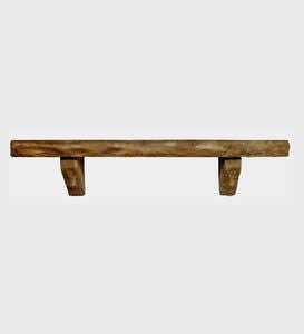 60”Cast Perfection Stone Mantel Shelf - Brown