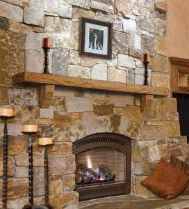 60”Cast Perfection Stone Mantel Shelf - Brown