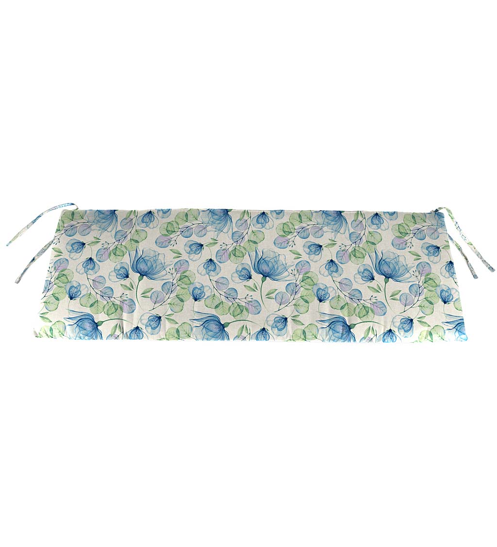 Polyester Classic Swing/Bench Cushion, 47 x 16x 3 - Forest Hydrangea