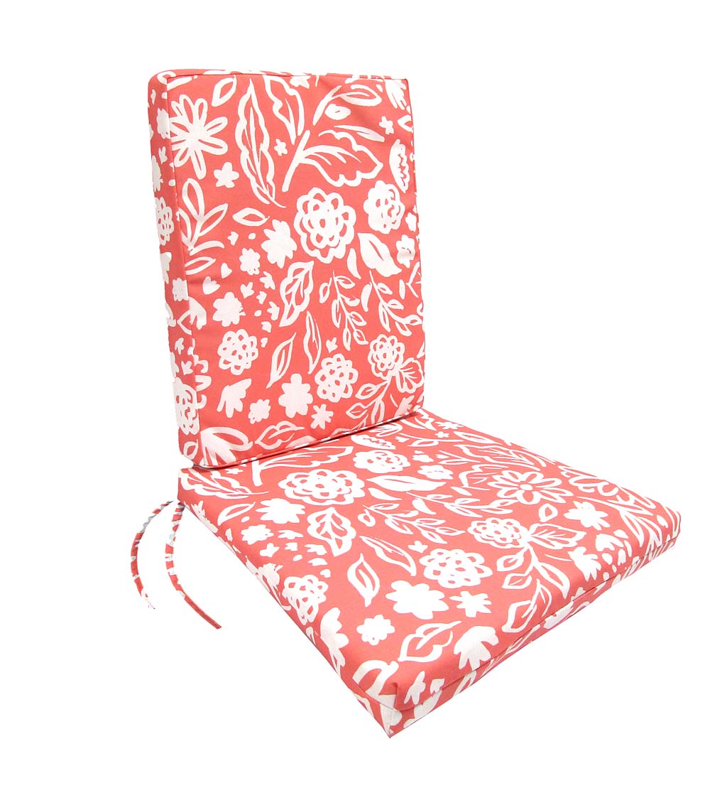 Red and white outdoor best sale chair cushions