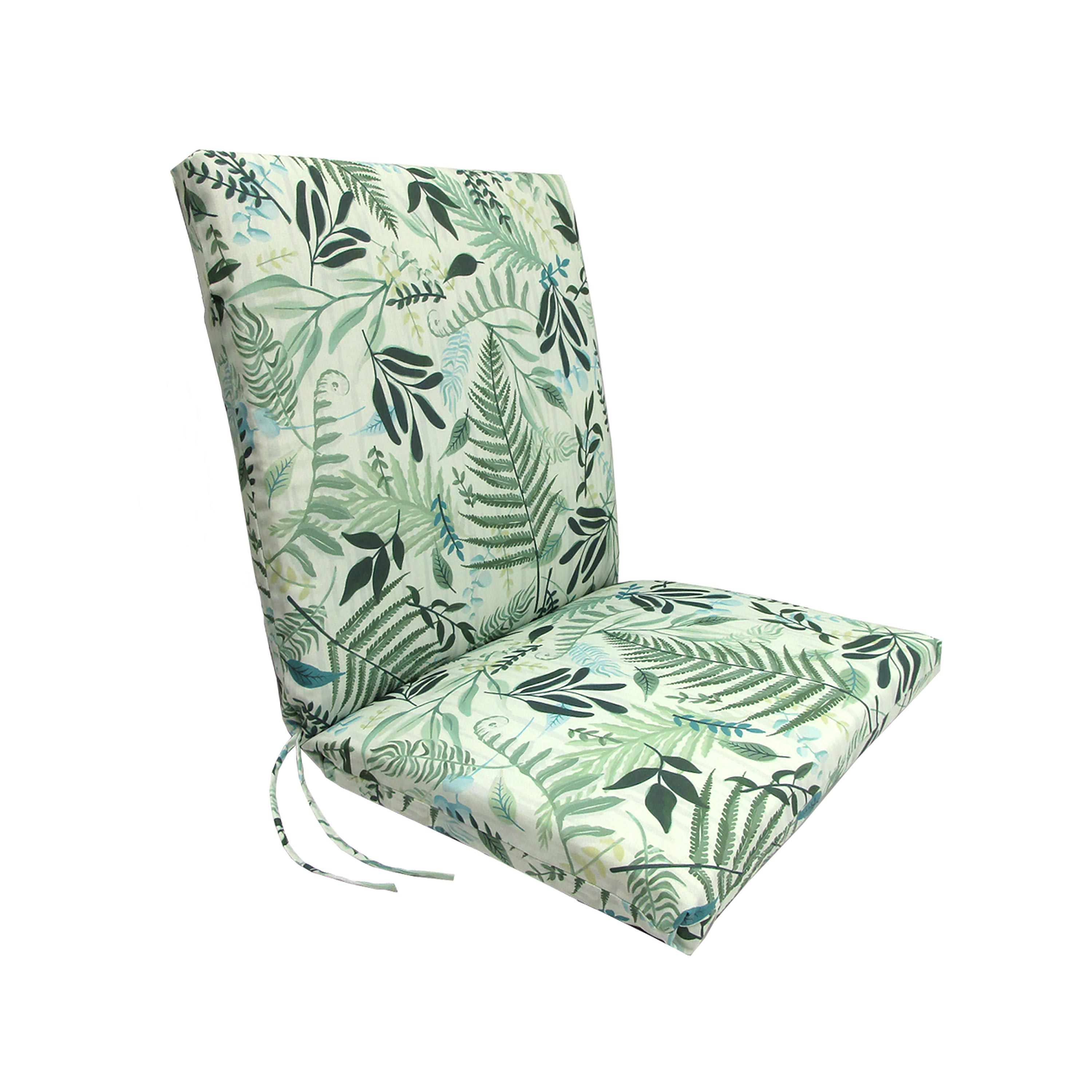 Polyester Classic Chair Cushion With Ties Seat 19