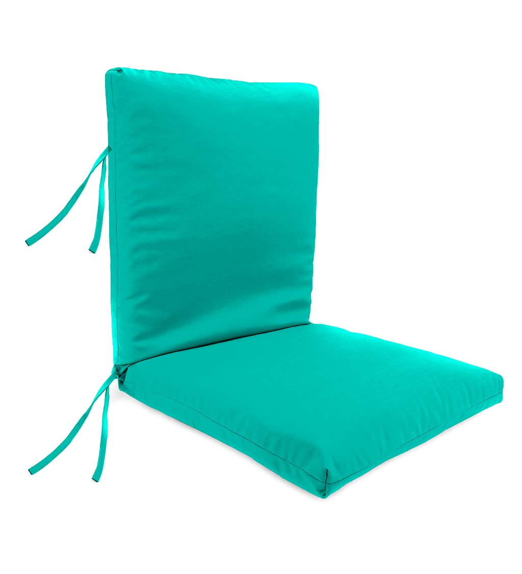 Polyester Classic Large Club Chair Cushion With Ties 44