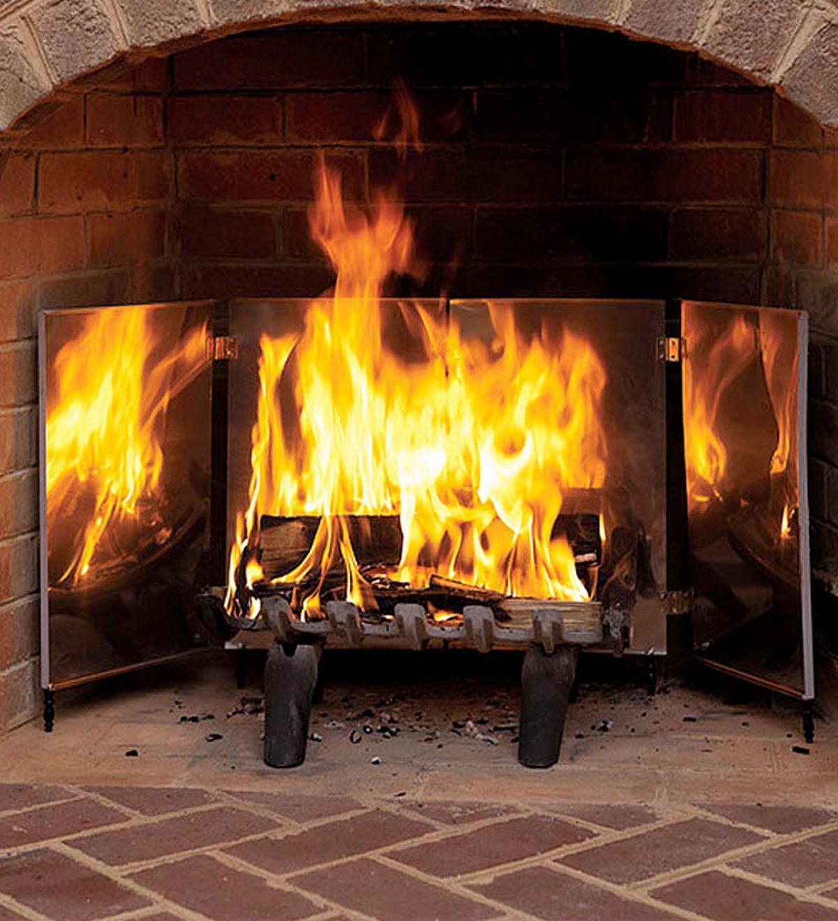 Medium Heat-Reflecting Fireplace Bright Reflectors