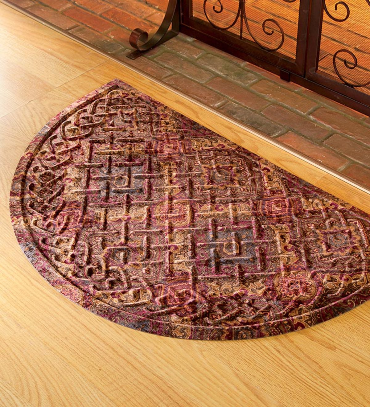 24”x 39”Microfiber Half-Round Mat