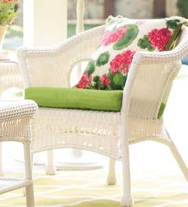 All-Weather Resin Outdoor Easy Care Wicker Chair