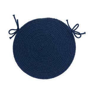 Blue Ridge Wool Braided Chair Pads, Set of 4