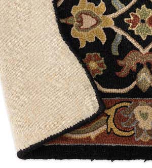 Hand-Tufted Fire Resistant Scalloped Wool McLean Hearth Rug