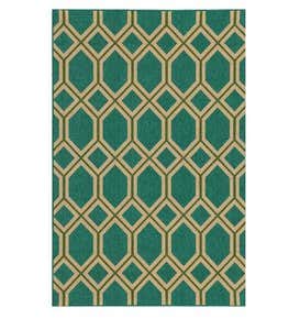 3'7”x 5'6”Seaside Hexagon Area Rug