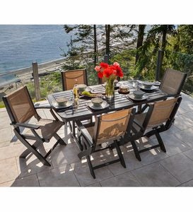 Polywood coastal shop dining set