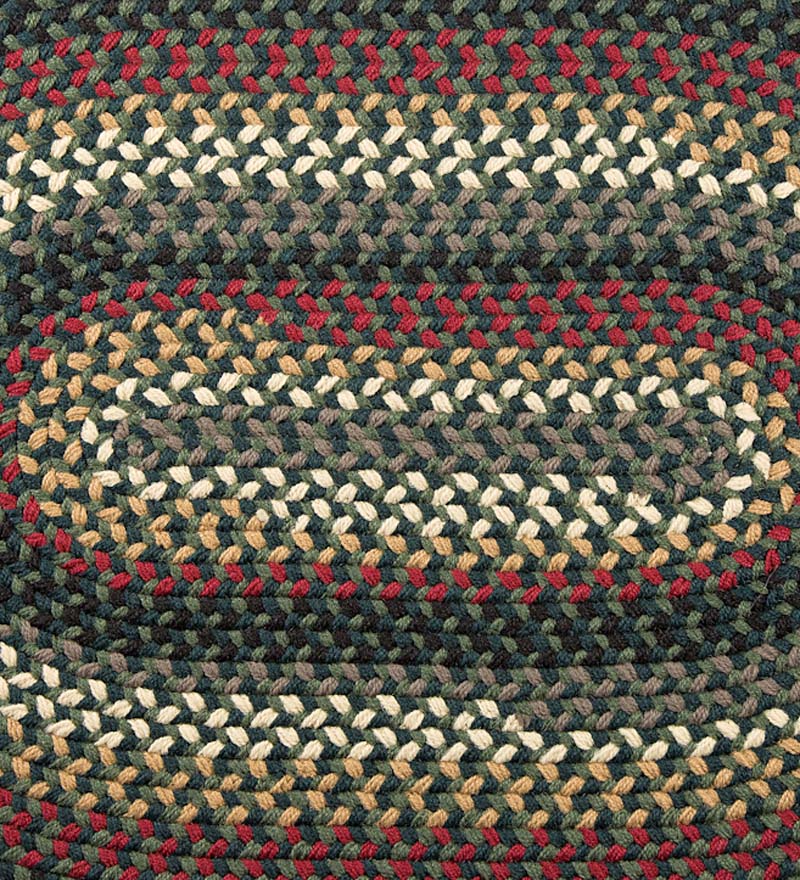 Lynnhaven Wool Solid Border Braided Rug