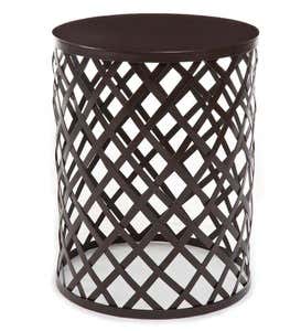 Metal Lattice Side Table