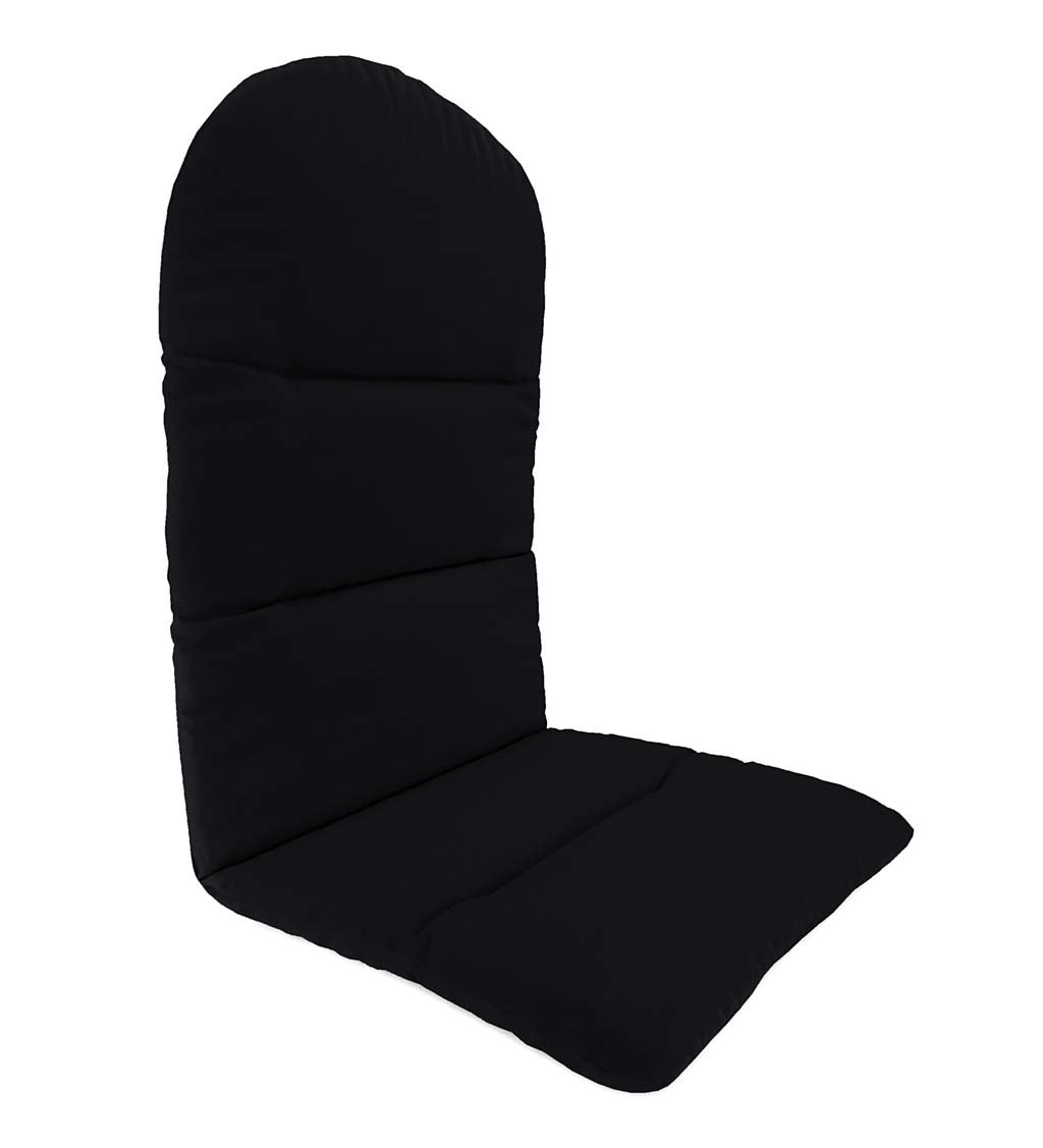 Sunbrella Classic Adirondack Cushion, 49" x 20½" x 2½"; hinged at 18" from bottom - Canvas Black