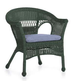 Easy Care Resin Wicker Chairs And Coffee Table Set