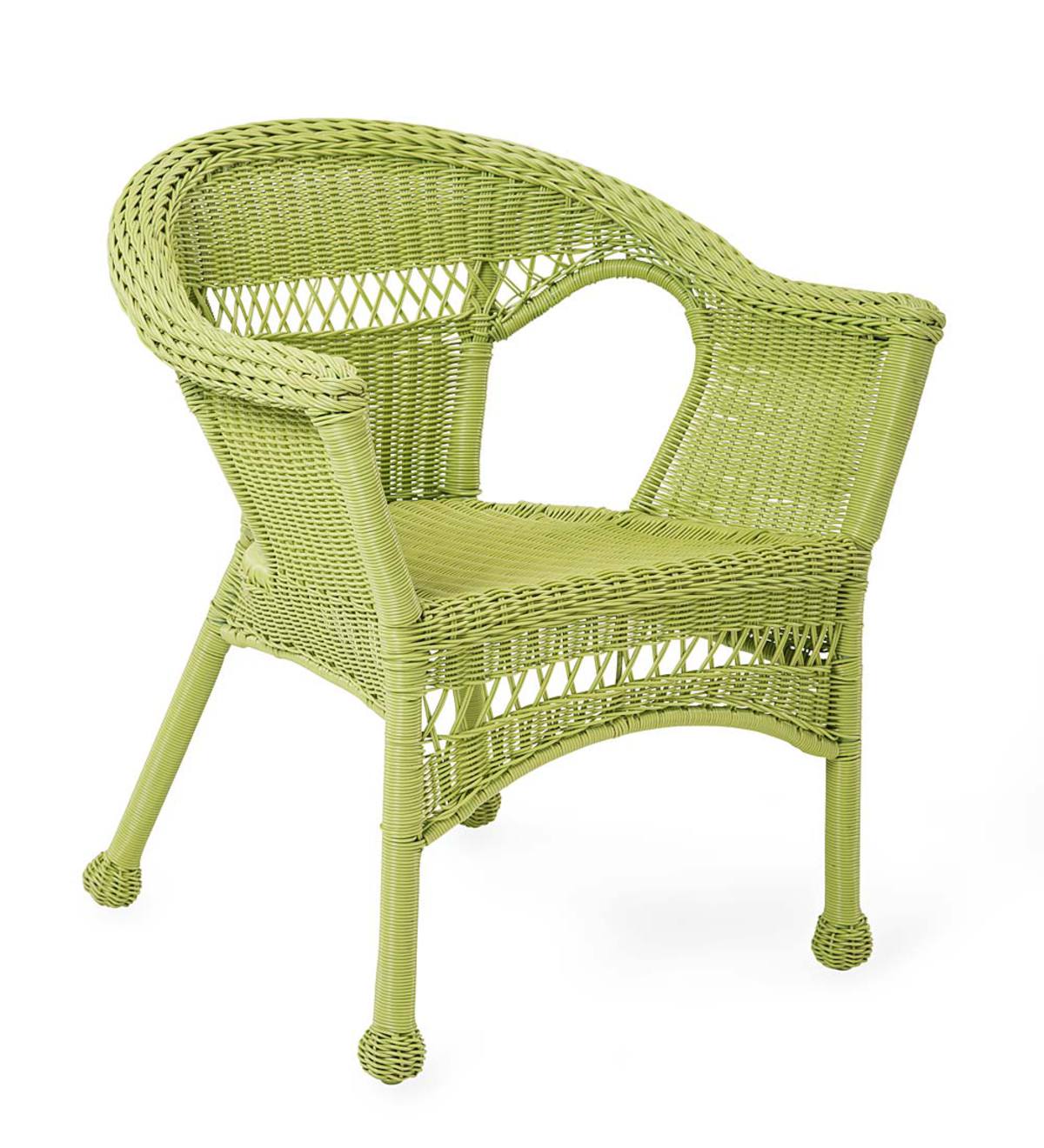 Resin discount wicker chairs