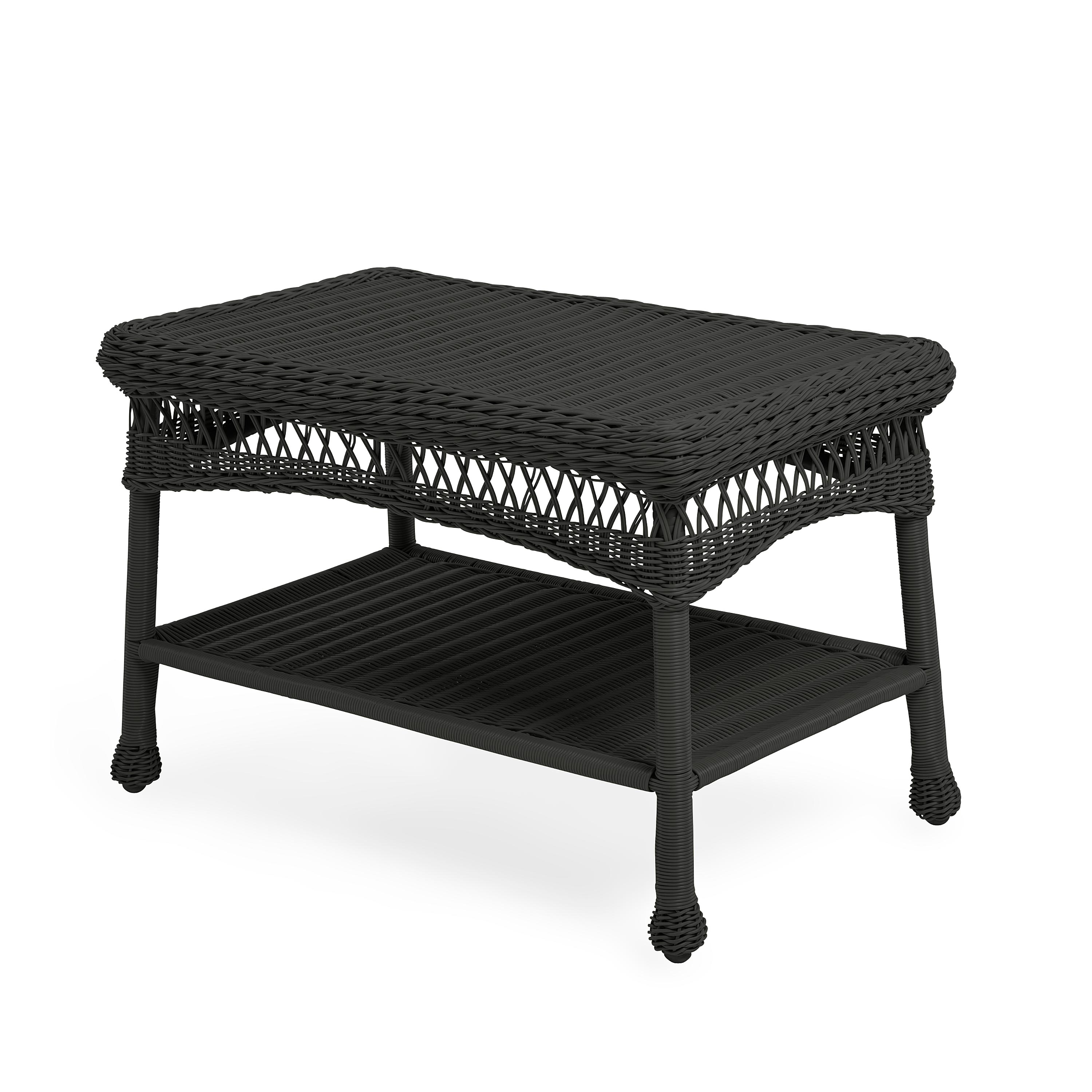 Easy Care Resin Wicker Coffee Table - Black