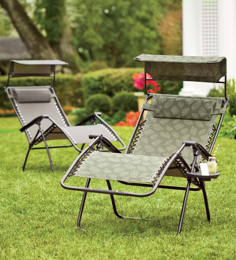 Zero gravity best sale chair with canopy