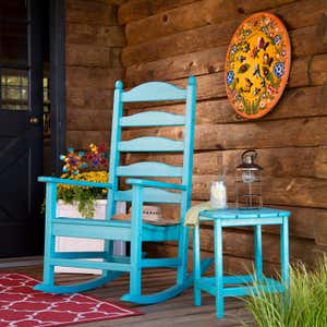 POLYWOOD® Outdoor Rocking Chair and Side Table