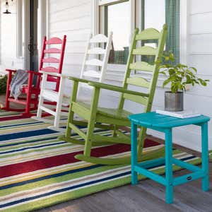 POLYWOOD® Outdoor Rocking Chair and Side Table