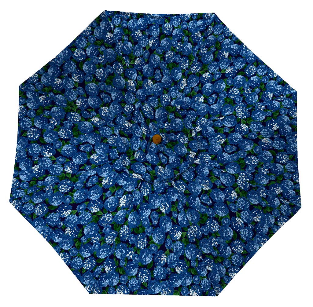 Classic Patio Market Umbrella with Aluminum Pole, 7' dia. - Midnight Hydrangea