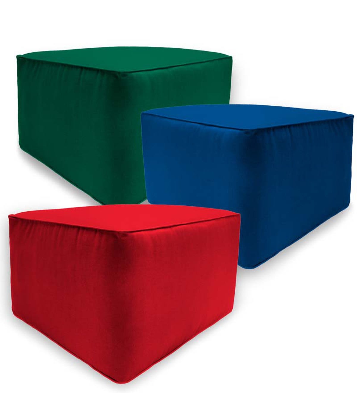 Square Sunbrella™ Deluxe Outdoor Pouf Ottoman