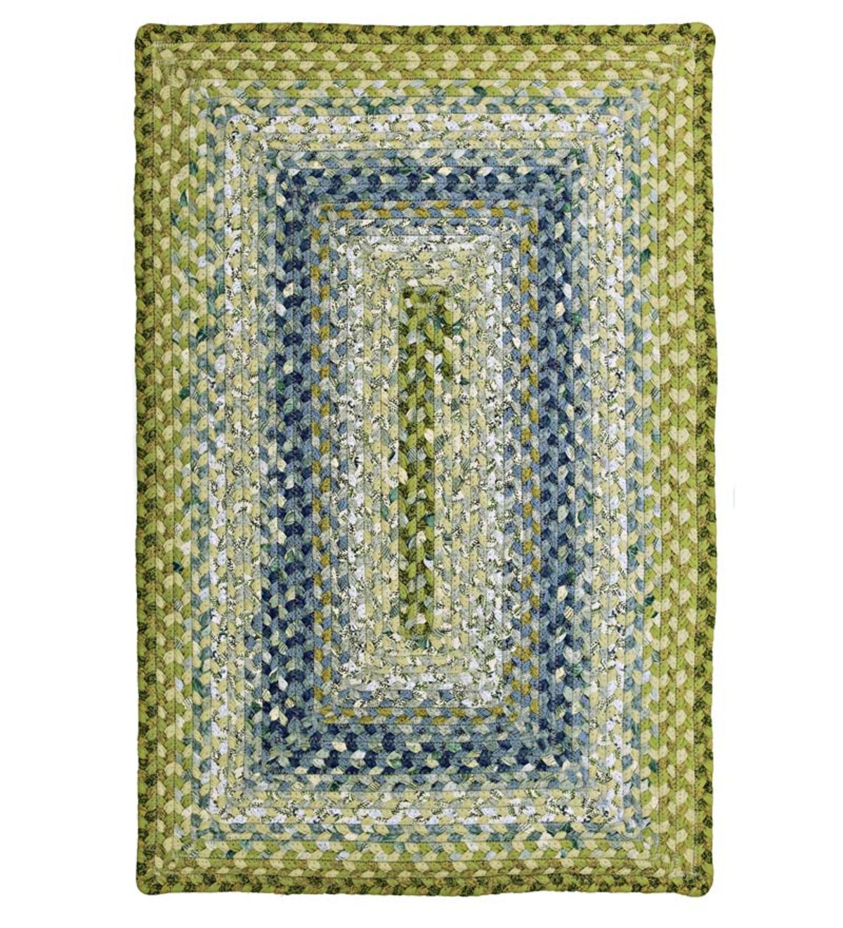 8' x 10' Rectangular Cotton Blend Braided Rug - Biscotti