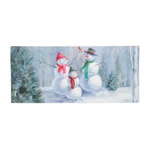 Snowman Family Sassafras Switch Mat