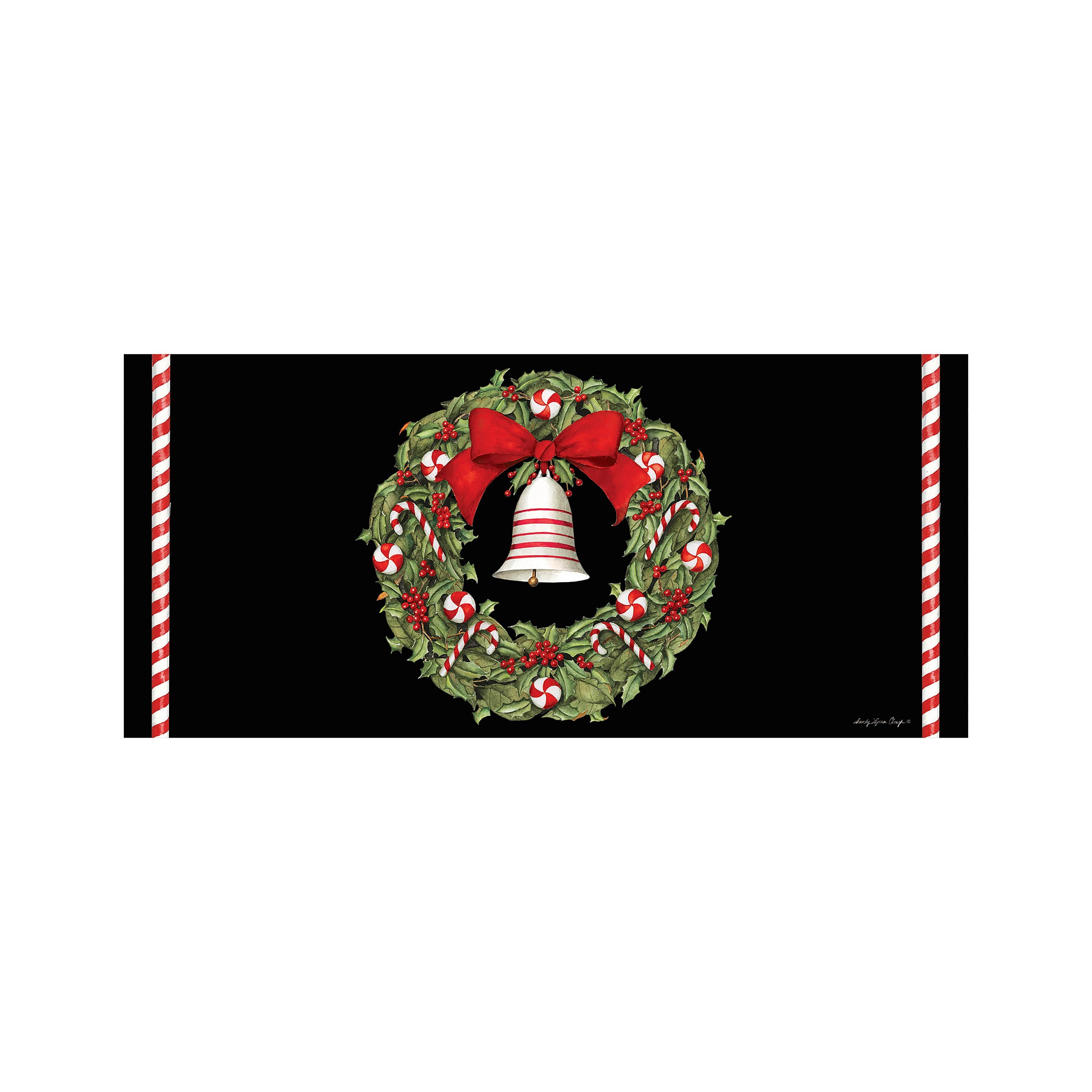 Christmas Bell and Wreath Sassafras Switch Mat