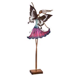 Oversized Bronze Fairy Garden Statue