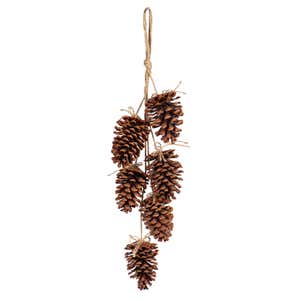 Christmas Pine Cone Door Hanger