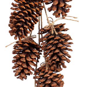 Christmas Pine Cone Door Hanger