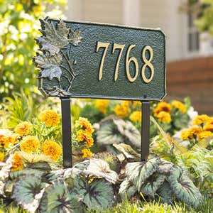 Natural Elements Cast Aluminum Address Plaques