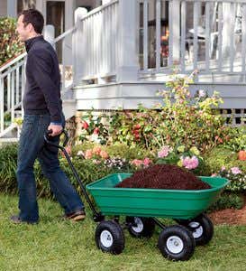 Heavy-Duty Rolling Garden Dump Cart