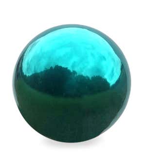 Stainless Steel Gazing Ball - Teal