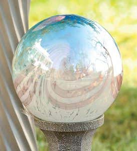 Pearlized Glass Gazing Ball