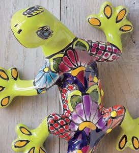 Talavera Ceramic Frog Wall Accent