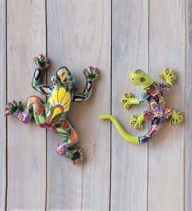 Talavera Ceramic Frog Wall Accent