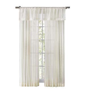 Medallion Stripe Lace Curtains