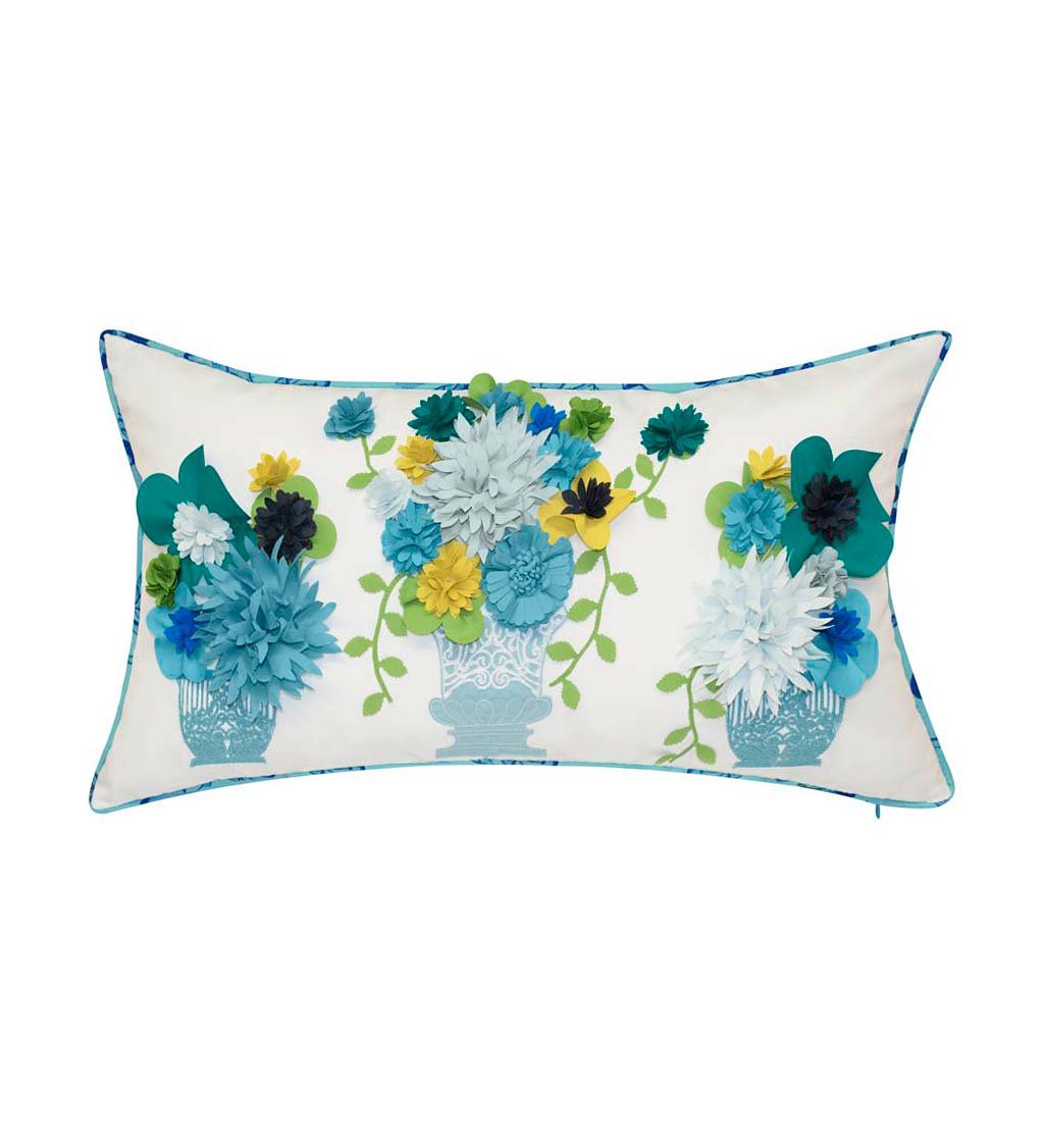 Outdoor floral pillows hot sale