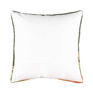 Grey & White Hand Woven Pillow With Fringe - H U N T E D F O X