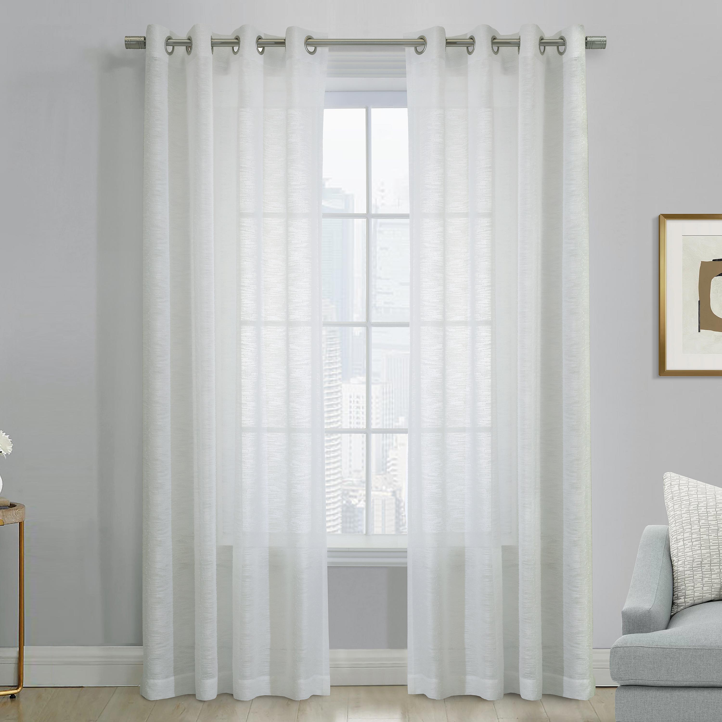 Emery Sheer Grommet Top Curtain Panel