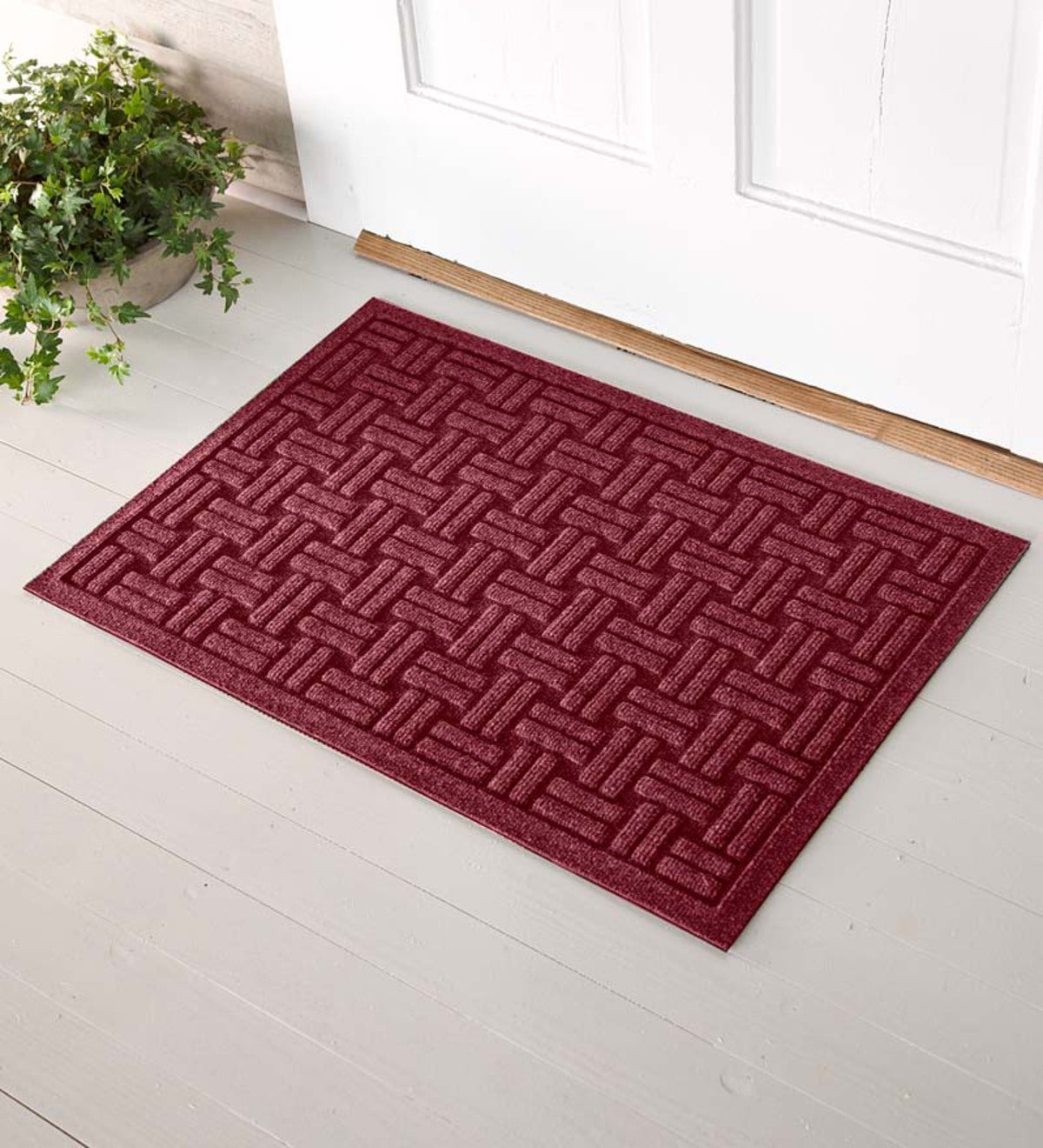 24 x 36 Hampton Weave Rubber Door Mat