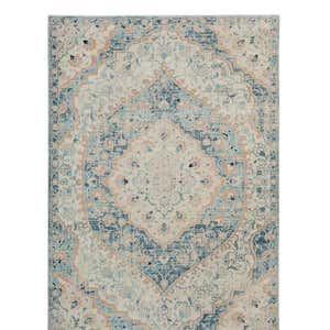 Silver City Damask Polypropylene Rug