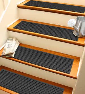 Waffle Stair Treads - Charcoal