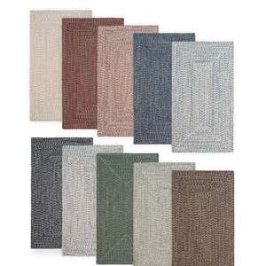 Indoor/Outdoor Rectangle Pine Creek Braided Polypropylene Rug