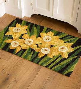 Machine-Washable Accent Rug, Daffodils