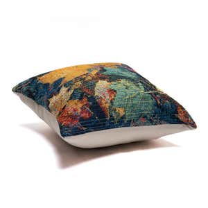 Indoor/Outdoor Fall Bounty Hand Hooked Polypropylene Throw Pillow